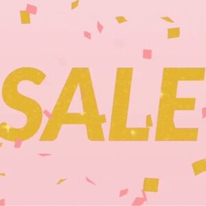 Pink and Gold SALE Display